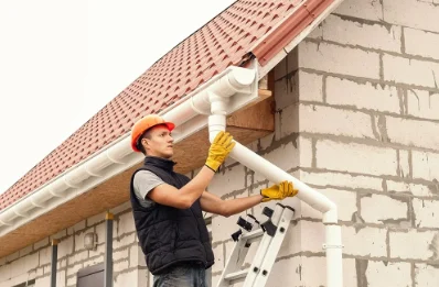 Pose et remplacement de gouttières à Marckolsheim
